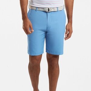 Peter Millar Crown Sport Salem Performance Shorts Blue size 42 Golf Athleisure